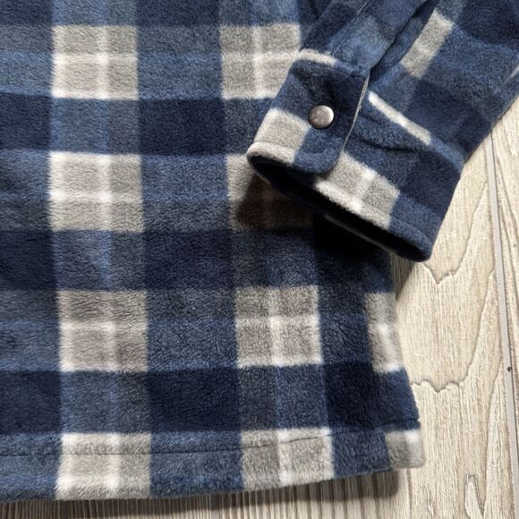 Colosseum Xavier Musketeers Logo Fleece Snap Jacket Men’s M Blue Shacket NWT - Picture 4 of 13